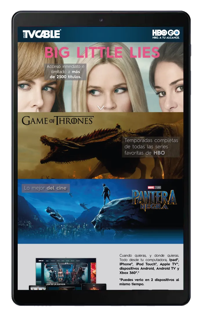 HBO Streaming Service Landing Page for convertion