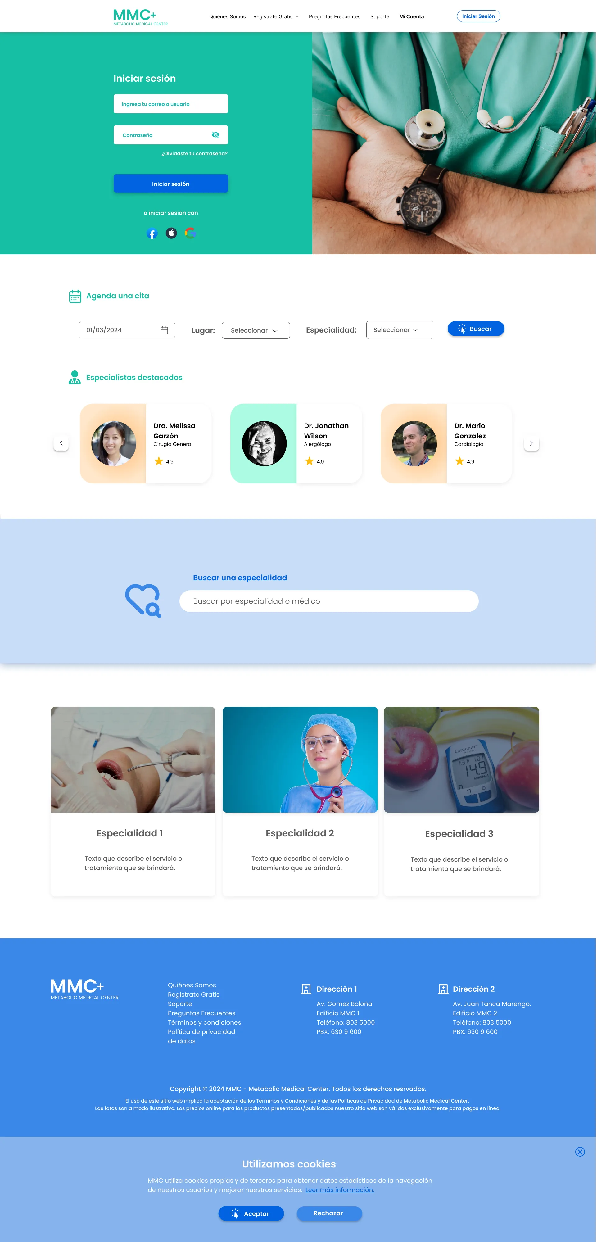 Metabolic Medical Center Web App