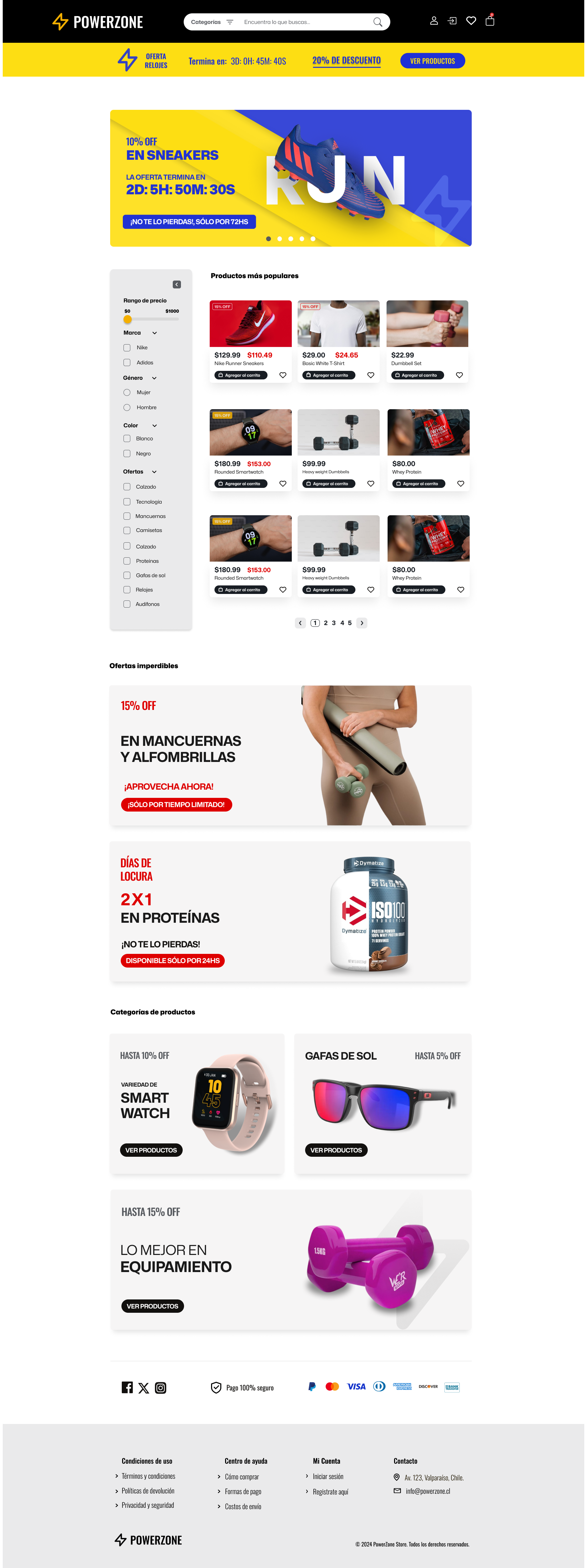 PowerZone eCommerce Banners CTA