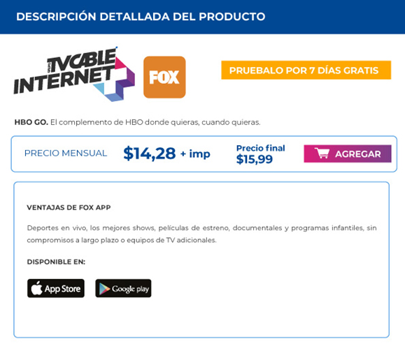 TVCable Store Homepage