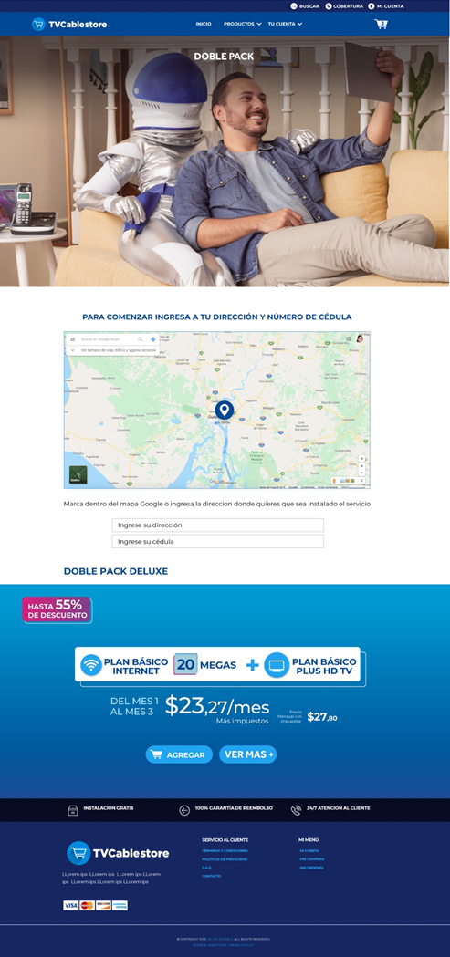 TVCable Store Homepage