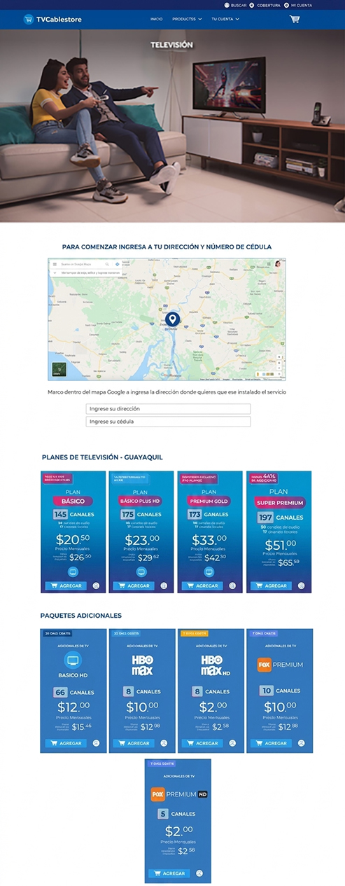 TVCable Store Homepage