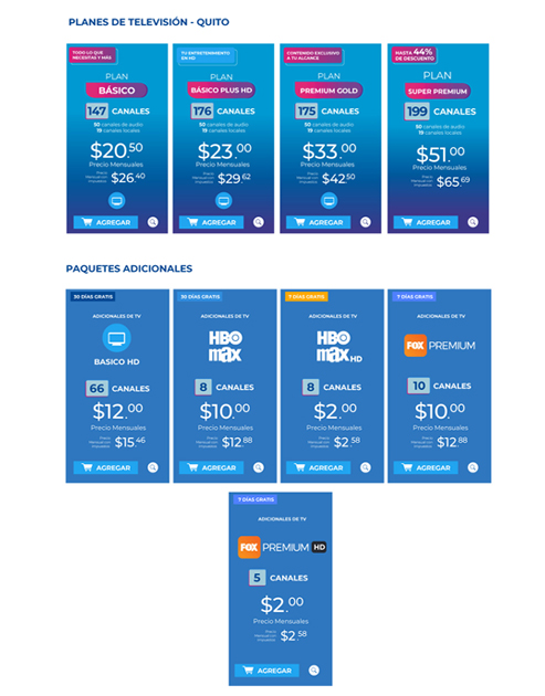 TVCable Store Homepage