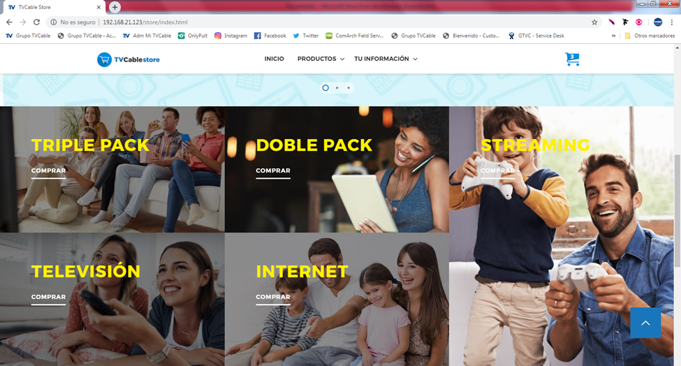 TVCable Store Homepage