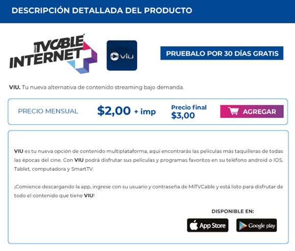 TVCable Store Homepage